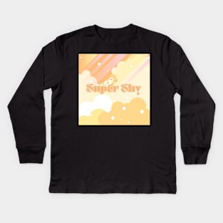 New Jeans Super Shy Orange Ver. Kids Long Sleeve T-Shirt